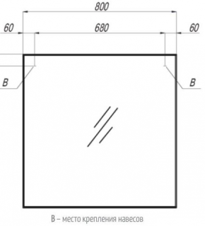 Зеркало Акватон Рико 80см 1A216502RI010